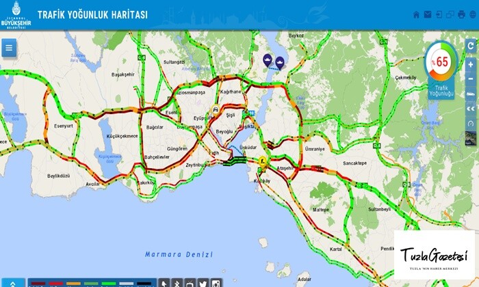 Hafta sonu kısıtlaması öncesi istanbul’da trafik yoğunluğu