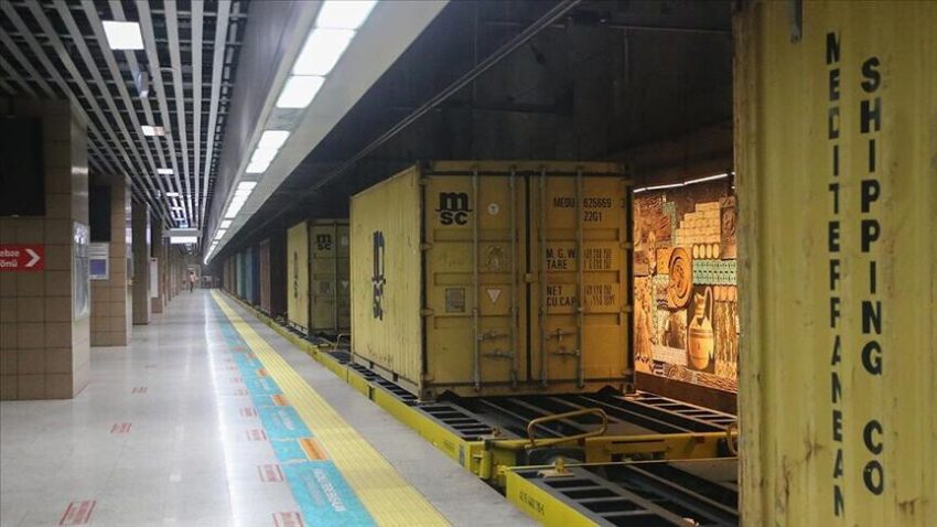 Marmaray’ dan son bir yılda 845 yük treni geçti