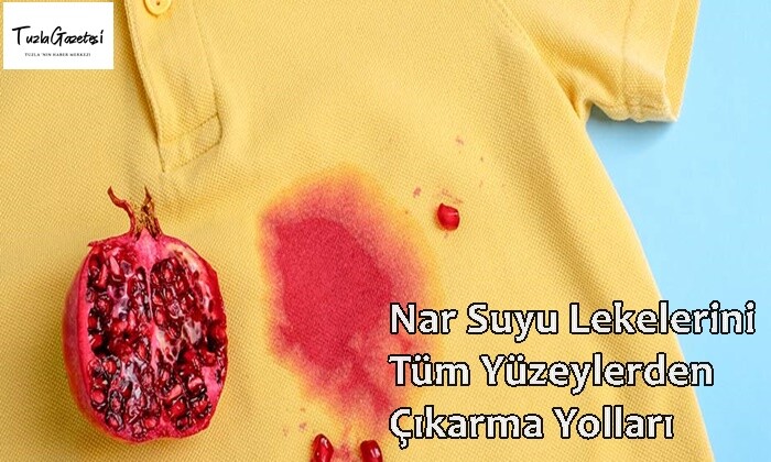 Nar Suyu Lekelerini Tüm Yüzeylerden Çıkarma Yolları